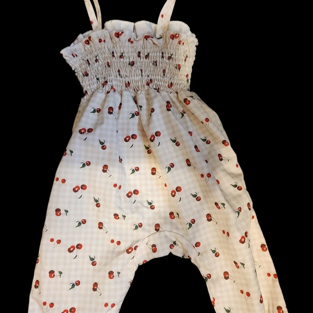SHEIN White Cherry Patterned Outfit